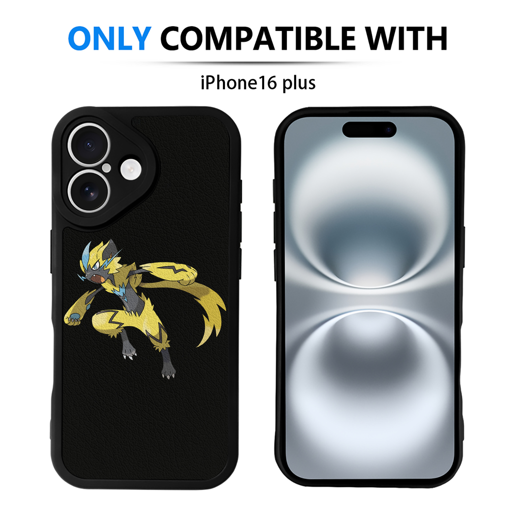 （画像用） ポケットモンスター Pokémon 【iPhone 16シリーズ対応】シリコンスマホケース（レザー調） 材質：シリコン